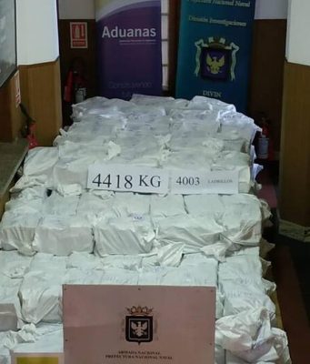 Drogue/Saisie d’une cargaison de 3 tonnes de cocaïne dans le port de Montevideo(Uruguay): réactions